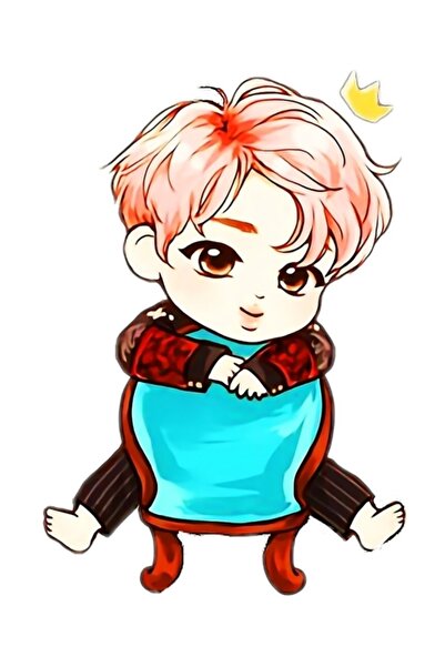 Universal Poster decorativ din lemn cu pictură a membrului drăguț din BTS Cod...