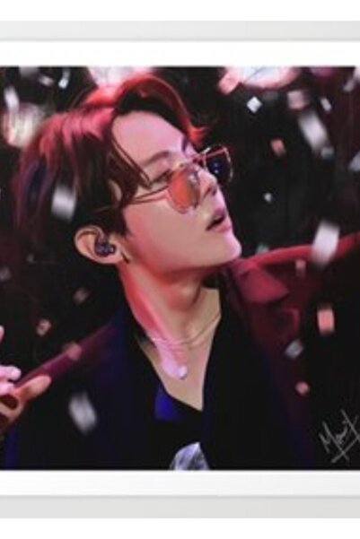 Universal Poster decorativ din lemn cu tablou Jhope Jung Hoseok BTS Cod2296
