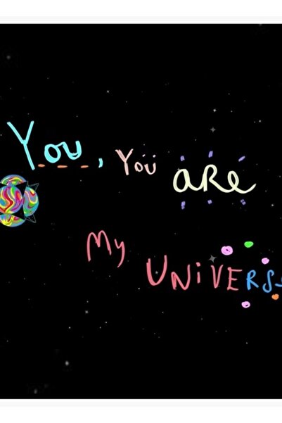 Universal Bts My Universe, You Are My Universe Tablou Poster din lemn Decorat...