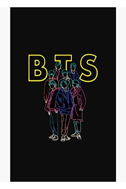 Universal Poster decorativ din lemn cu pictură artistică Bts Cod3914