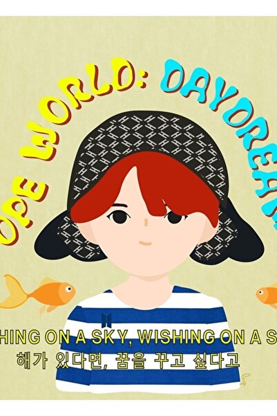 Universal Poster decorativ din lemn Bts Jhope Daydream Cod2946