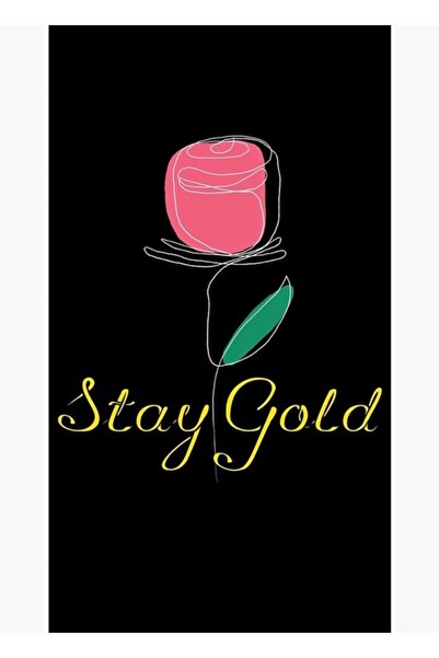 Universal Bts - Gold Thick Painting Wooden Poster Decorative Code3278