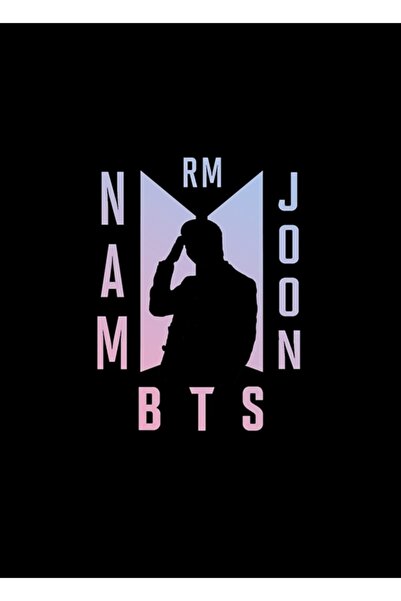 Universal Autocolant cu logo Namjoon Bts, Poster decorativ din lemn, Cod1900