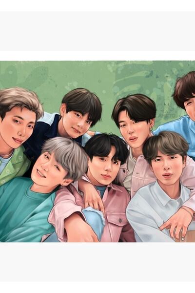 Universal BTS 8. Επιτραπέζια Ξύλινη Αφίσα Επετείου Διακοσμητική Κωδικός3470