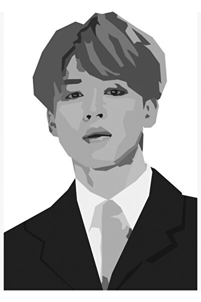 Universal Wpap Jimin Bts Ξύλινη Διακοσμητική Αφίσα Τραπεζιού Κωδικός3985