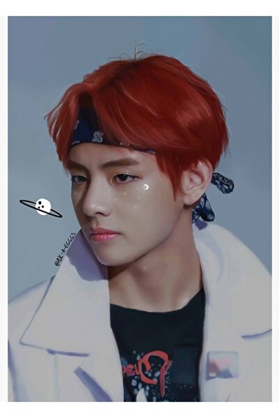 Universal Bts Taehyung Fanart Πίνακας Ξύλινη Αφίσα Διακοσμητική Κωδικός2709