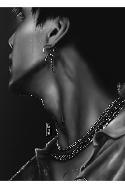 Universal Yoongi (bts) Ξύλινη Διακοσμητική Αφίσα Τέχνης Κωδ.4244