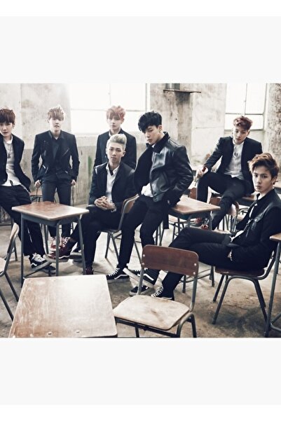 Universal Bts Group Photo Table Wooden Poster Decorative Code2925