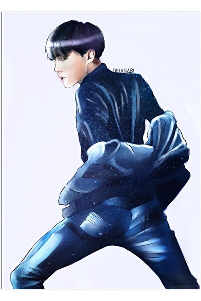 Universal Bts Jhope Ξύλινη Αφίσα Διακοσμητική Ξυλόγραφος Πινακίδα Κωδ.4992