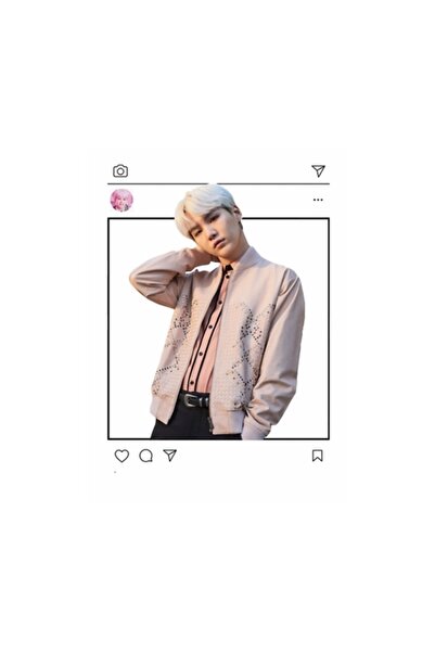 Universal Poster decorativ din lemn Bts Insta Suga V2 Cod3231