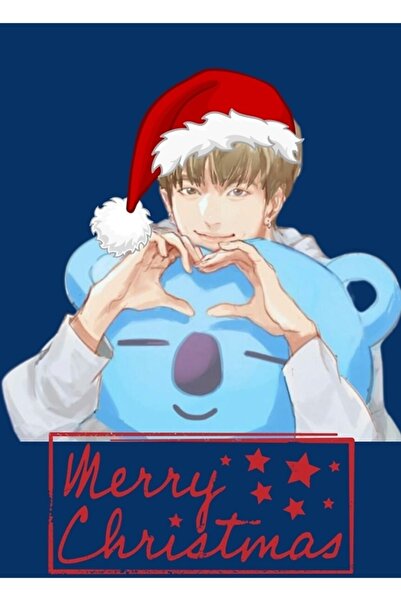 Universal Rm Bts Καλά Χριστούγεννα - Ξύλινη Διακοσμητική Αφίσα Ζωγραφικής Nam...