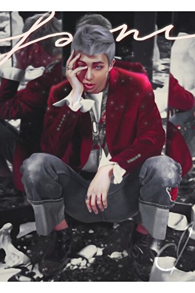 Universal Reflection - Bts Rm Ξύλινη Αφίσα Τέχνης Διακοσμητική Κωδικός3501