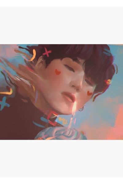 Universal Bts Suga "Ένα τραγούδι που κανείς δεν το ξέρει " Πίνακας Ξύλινη Αφί...