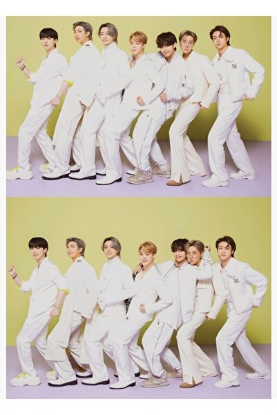 Universal Festa BTS # Poster decorativ din lemn cu 3 tablouri Cod4352