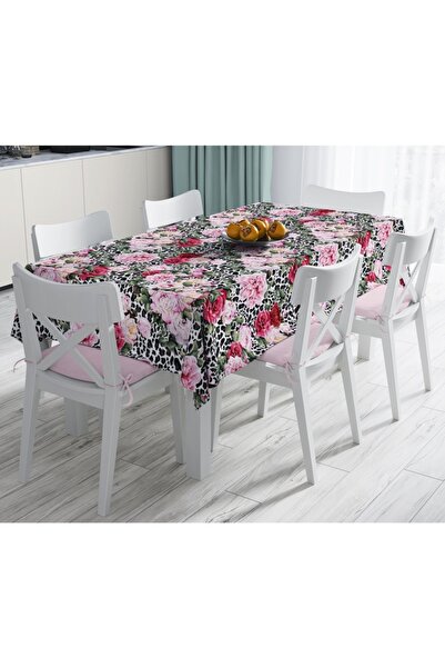 Realhomes Цифровий друк з леопардовим візерунком, що не залишає плям, скатерт...