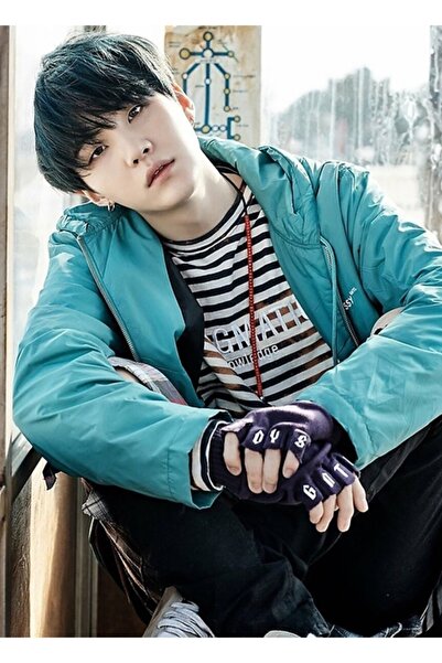 Universal Poster decorativ din lemn Suga Bts Kod5046