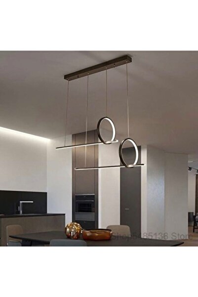 Genel Markalar Modern Led Dekoratif Sarkıt Avize Siyah 3000k