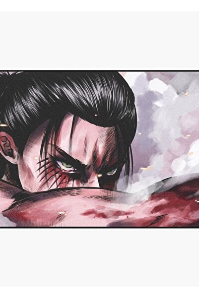 Universal Fallen Angel Eren Yeager Minimalist Tablo Ahşap Poster Dekoratif Ko...