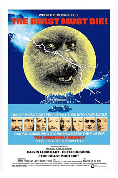 Universal Bestia trebuie să moară (1974) Poster decorativ din lemn pictat