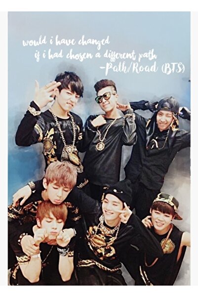 Universal Poster decorativ din lemn Bts No More Dreams Era, Cod2101