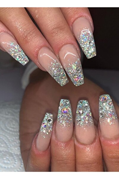 ROSEVELT Tırnak Süsleme Pulları Nail Art Tırnak Sim 1 gr /kutu ( 2 Kutu ) Beyaz Mor