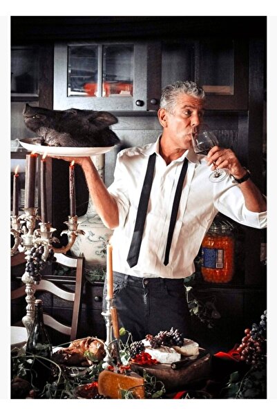 Universal Poster decorativ din lemn cu pictură pe subiecte ale lui Anthony Bo...