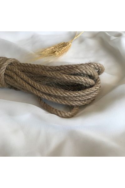 Bukle İplik Σχοινί Καρνάπ 4 mm - Σχοινί γιούτας - Σχοινί άχυρο (25 μέτρα)