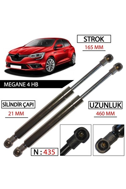 Genel Markalar Renault Megane 4 Hatchback Bagaj Amortisörü Sağ Sol Takım