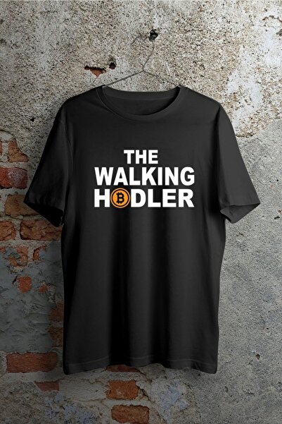 venüsdijital The Walking Hodler Bitcoin Design Štampano majica