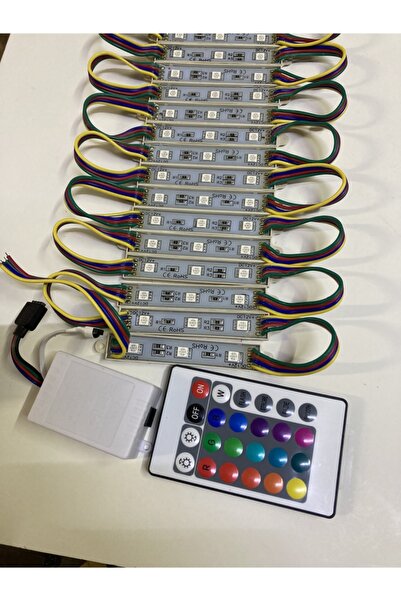 3M 3 Lü Rgb Modül Mercekli 20 Adet Şeffaf Kumanda