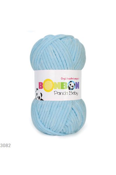 NAKO Bonbon Panda Baby 5 Pieces Hand Knitting Thread 3082 Blue Baby
