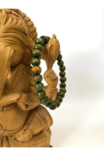 Padore Accessory Unisex - Yeşil Renk Çok Şık Ahşap Bileklik | Handmade