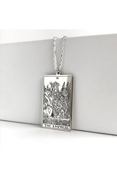 Redstone Store 925 Ayar Gümüş Tarot Imparatoriçe Kolye