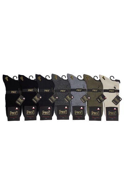 Pro Çorap Мъжки чорапи Meram Compact от пениран памук, 12 броя (къси крачоли)