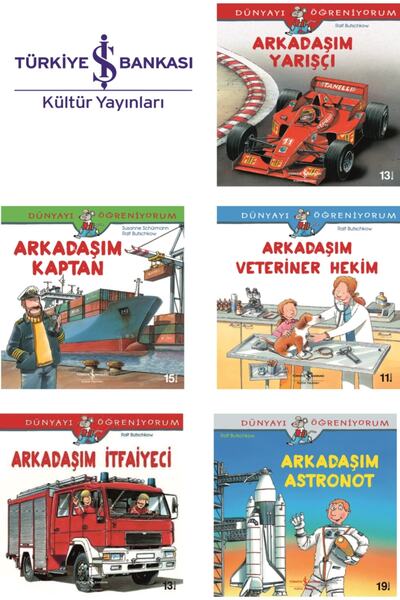TÜRKİYE İŞ BANKASI KÜLTÜR YAYINLARI Okul Öncesi Dünyayı Öğreniyorum Hikaye Seti 5 Kitap