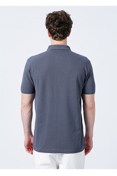U.S. Polo Assn. Ανδρικό μπλουζάκι Polo Neck Slim Fit Grey