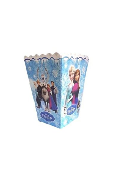 Parti dolabı Mavi Frozen Elsa Baskılı Mısır Kutusu