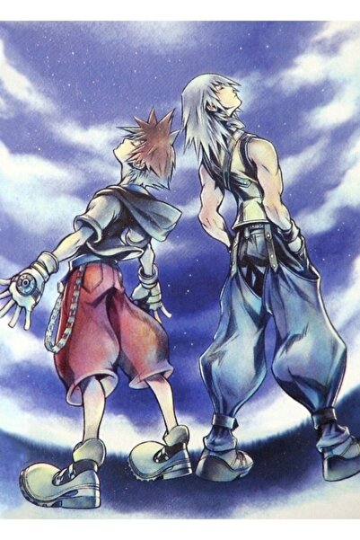 Universal Poster decorativ din lemn Kingdom Hearts Com