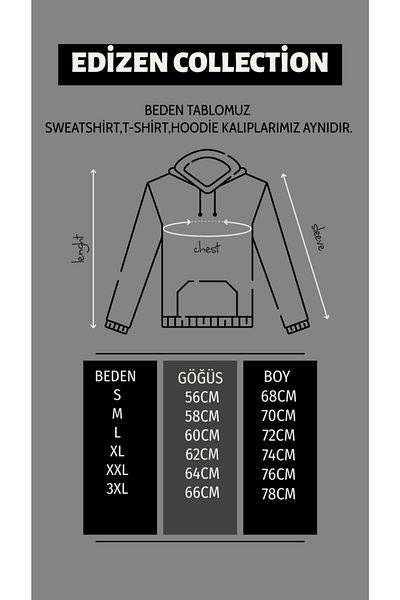 Edizen Hanorac cu imprimeu sezonier Bear Mountain Unisex Regular Fit