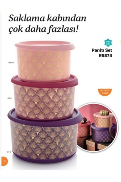 Tupperware Glitter Set