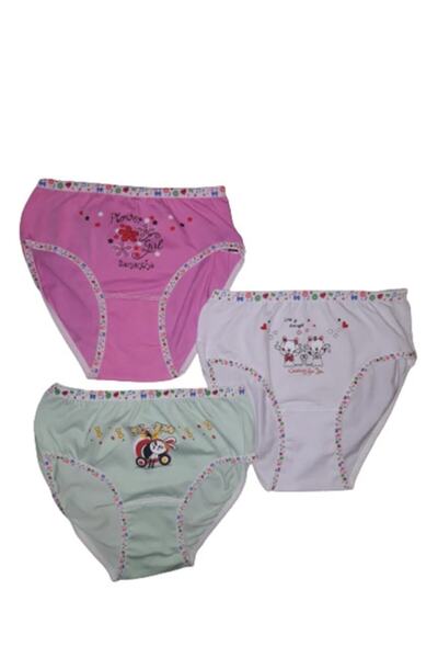 Tutku Κοριτσίστικα εσώρουχα 3 τεμαχίων με εμπριμέ εμπρός