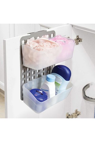 Decobella Level Adjustable Organizer 1 Wide 2 Narrow Compartments