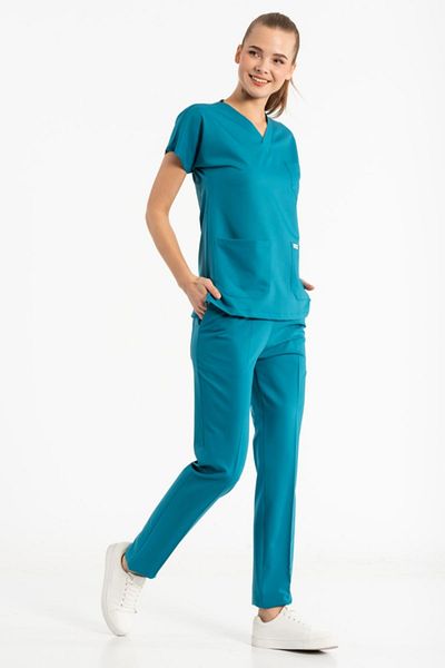 Owlet Medikal Costum chirurgical lycra verde petrol