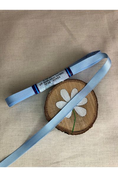 Kreatif Mağaza Κορδέλα 10 Yards Baby Blue Grosgrain (1 CM) – Κορδέλα