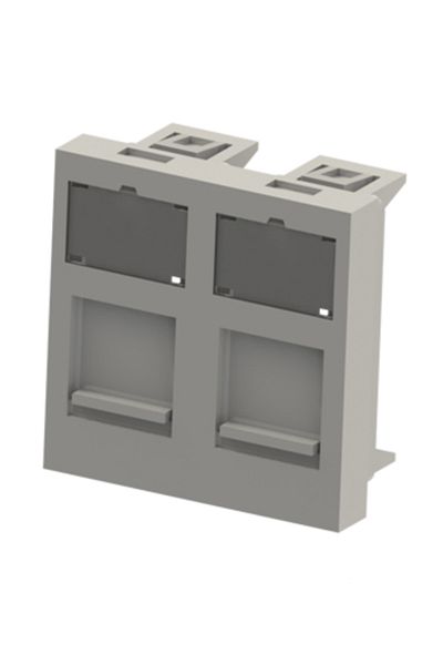 NE-AD Nead 45 X 45 Mm Double Data Socket Cover - White - N2052