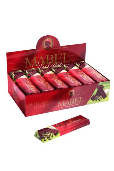Mabel 40g. Antep Fıstıklı Sütlü Tablet Kutu (24 ADET)