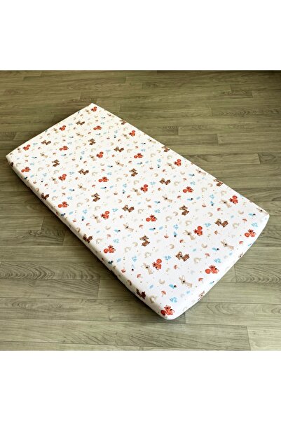 Muslin 60x90 Cm Mother Side Crib Sheet Elasticated 100% Organic Cotton , 10 Cm Height