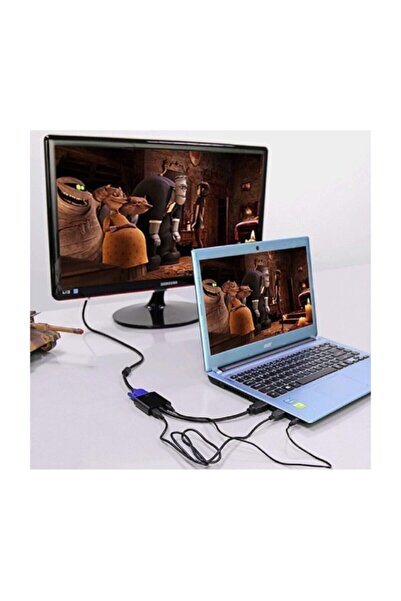 Alfais 4488 Hdmı To Vga Ses Destekli Monitör Dönüştürücü Kablo Çevirici Adaptör