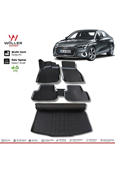 wöller Audi A3 Sedan Paspas Bagaj Havuzu 2021 Sonrası 3d Ultraflex Set