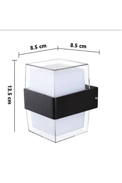 SeKaTech Cata Prizma Bora Led Aplik 10w Gün Işığı 3200k Iç Mekan Ve Dış Mekan